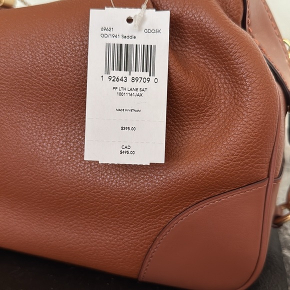 Coach Lane Pebbled Leather Satchel Saddle slouchy 69621 - Picture 6 of 6